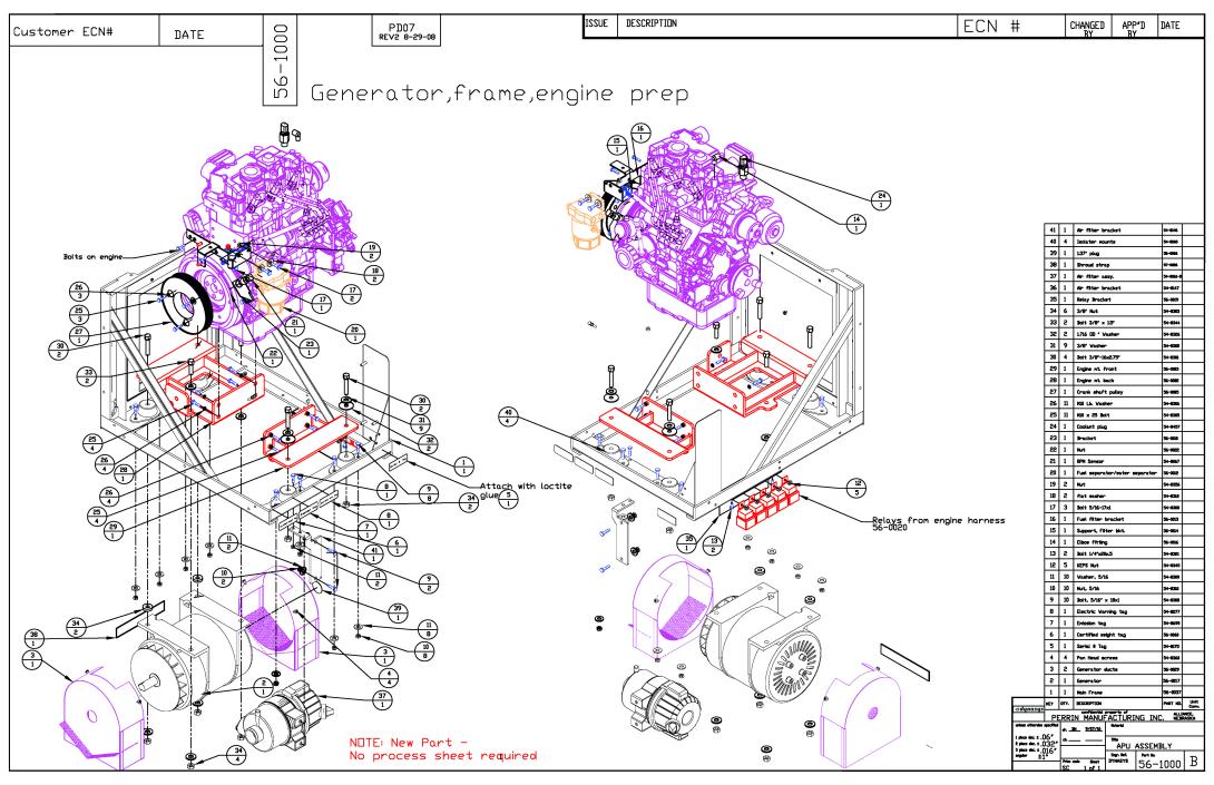 56-1000 Generator Frame Assembly